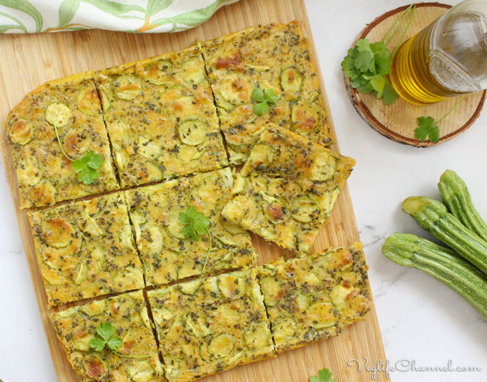 Schiacciata Di Zucchine Vegan Senza Glutine Veglife Channel